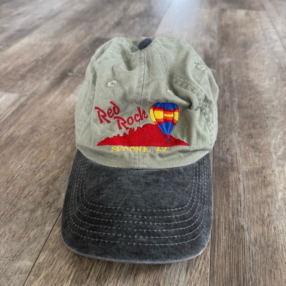 Port Authority Red Rock Sedona, Arizona Olive Green Cap